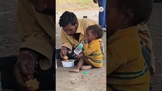 Poor Kids In India | Helping Poor People | Food Donation Shorts | Poor People Help Video  #sorts