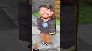 Help MrBeast get good grades at school in Minecraft #minecraft #funny #memes #minecraftmemes