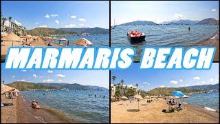 MARMARIS BEACH walking tour - Marmaris Turkey [4k]