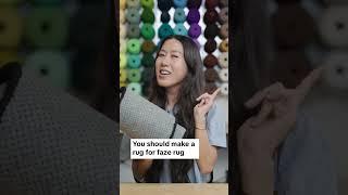 Making a rug for FaZe rugs asian style #rug #diy