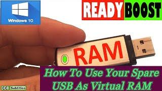 How to Use USB as a Virtual RAM how to boost your computer performance