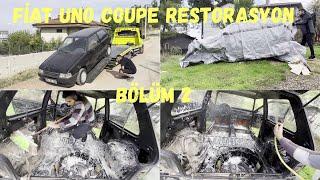 Fiat Uno Coupe Kaporta Boya ya Hazırlık Restore Ediyorum Bölüm 2