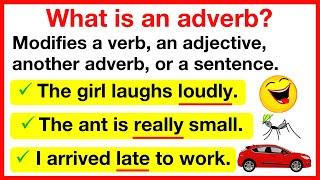 ADVERBS  | What is an adverb? | Learn with examples | Parts of speech 4