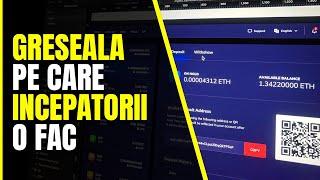 Gresala pe care o fac incepatorii in piata de #criptomonede