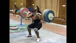 Clean 190 kg vikas thakur weightlifter