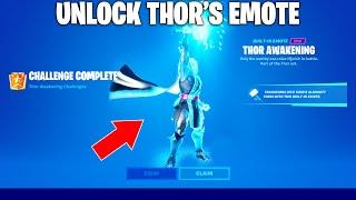 How to Unlock THOR'S GOD OF THUNDER Emote In Fortnite |