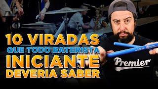 Aula de Bateria - 10 VIRADAS que todo baterista iniciante DEVERIA SABER!