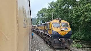 Train With 5 Engines!! UBL EMDs Charge Uphill With BCNA Wagons In Breganza Ghats