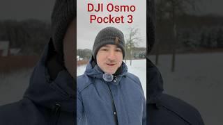 DJI Osmo Pocket 3 - Outdoor Test im Winter mit Schnee #videomacher