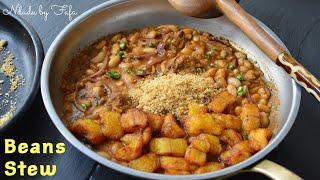 Delicious White Kidney Beans Stew Recipe with Plantain / Ndudu by Fafa