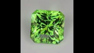 Square Portuguese Cut Peridot 16.22 Carats