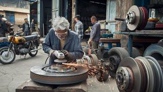 How Cast Iron Scrap is Transformed into Brake Drum || Truck Brake Drum Manufacturing Process