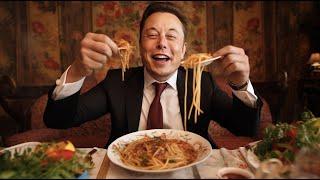 I asked ai to make an Elon Musk spaghetti commercial