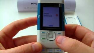 Nokia 5200 Unlock & input / enter code.AVI