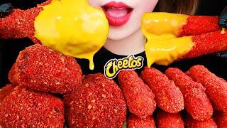 ASMR HOT CHEETOS CHICKEN, CHEESE STICKS 치킨 먹방 RECIPE EATING SOUNDS MUKBANG NO TALKING