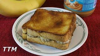 How to Make an Elvis Sandwich in the Toaster Oven~Peanut Butter Banana and Maple Syrup Sandwich