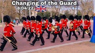 "Changing of the Guard" Marching St. James's Palace to Wellington Barracks - London 8/04/22