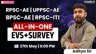 EVS + Survey Class for RPSC-AE, UPPSC-AE, BPSC-AE & RPSC-ITI  EVS + Survey Class for AE Exams | L-8