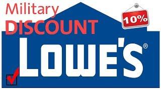 LOWES 10% Military Discount - How to APPLY NOW