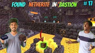 Looting Blaze Rod, Netherite, Ancient Debris in Nether- Day 17 in Minecraft | Tamil