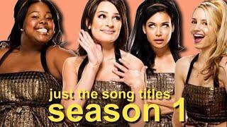 every new directions performance but it’s just the song title (season 1)