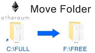 How To Move Default Ethereum BlockChain Folder To Another Drive Location