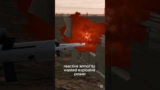 How Tandem Charged Warhead Trick Explosive Reactive Armor #firstshort #military#engineering