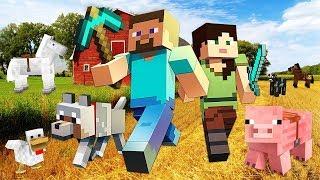 СТРОЮ СВОЮ ПЕРВУЮ ФЕРМУ в МАЙНКРАФТ ВЫЖИВАНИЕ!! (Minecraft #7)