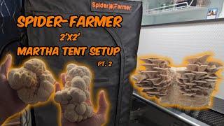 Spider-Farmer 2'x2' Martha Tent Setup Part 2