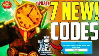 UPDATE TOILET TOWER CODES 2025 -TOILET TOWER DEFENSE CODES - CODES FOR TTD