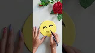 Emoji pen holder  #shorts #diy #viral #viral shorts #papercraft #craftosphere