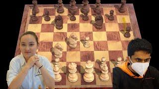 Nihal Sarin's outrageous opening idea in the Sicilian vs Zhansaya Abdumalik