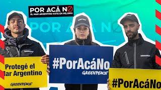 POR ACÁ NO  Chino Darín, Natalie Pérez y Diego Poggi se suman a la defensa del Mar Argentino.