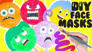 Inside Out 2 Movie DIY Paper  Plate Face Masks! Crafts for Kids