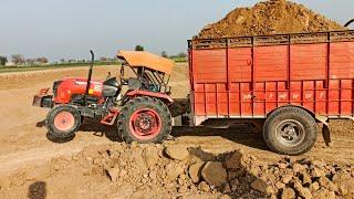 ट्रैक्टर ने दिखाया कमाल का पावर | Kubota mu4501| full loaded trolley