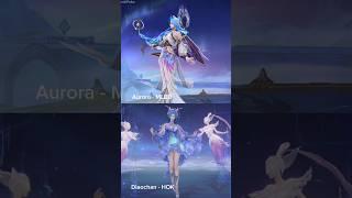 aurora vs Diaochan mobile legends vs honor of kings #hok #mobilelegends #mlbb