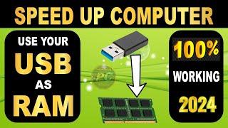 Use Your USB as Ram | Convert Flash Drive Into RAM | ReadyBoost