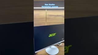 New 21” Monitor Unboxing, Workstation Upgrade  #monitor #acer #workstation #workstationupgrade