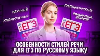 ВСЕ о СТИЛЯХ РЕЧИ для ЕГЭ I ЕГЭ по Русскому языку для 10 классов I Умскул