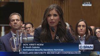 Kristi Noem Senate Confirmation Hearing to be Secretary of Homeland Security