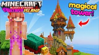 I built a MAGICAL WIZARD TOWER on Fantasy Island! 🪄