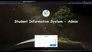 Simple Student Information System in PHP DEMO