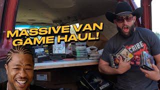 CHECK OUT THIS HAUL! Video Game Trade Van Tour!