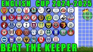 English Football Cup 2024/25 - Beat The Keeper Marble Race / Marble Race King