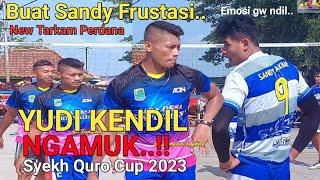 Ngeri..!! spike² sedan Yudi kendil bikin Sandy akbar ngamuk penuh emosional volly tarkam karawang