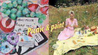 Picnic & Paint With Me in PARIS | sweet French picnic 