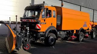 Airport runway sweeper OVERAASEN RS200 + SCHMIDT AS750 high performance aiport sweeper.