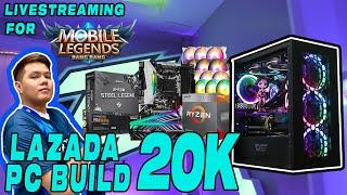 Lazada 20k PC Build For Livestream/WFH/Online School