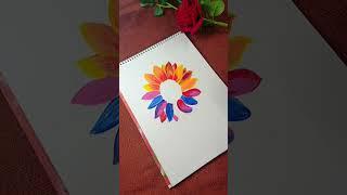 Beautiful flower/ acrylic painting/for beginners/ytshort/viral