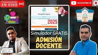 ️COLABORACIÓNestudiemos SIMULADOR Admisión docente 2025